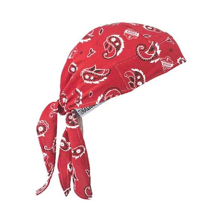 Ergodyne Cooling Hat, Red, Universal 6615