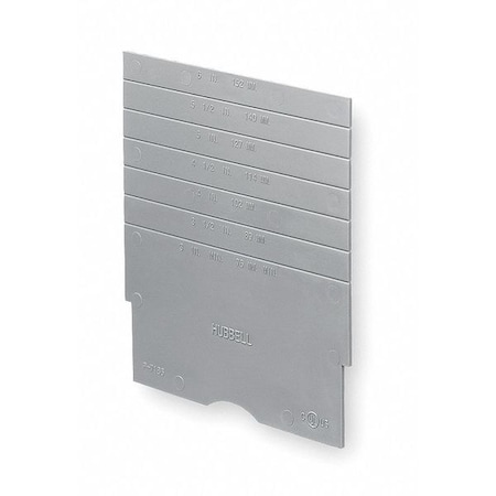 Hubbell Wiring Device-Kellems Side by Side Divider, Rectangular, PVC S1DIV1