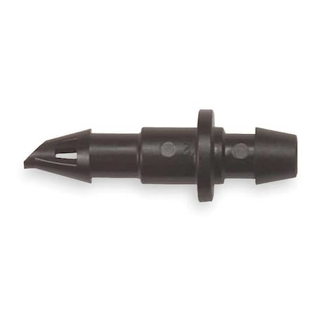 Rain Bird Coupling, 1/4 In. Tubing, Blk, Plstc, PK10 BC25/10PS