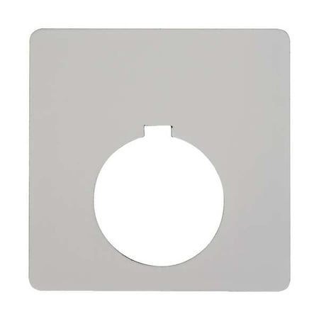 Schneider Electric Blank Legend Plate, Square, Black 9001KN700WP