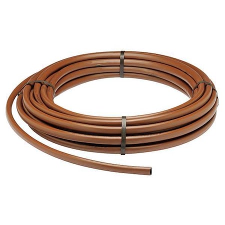 RAIN BIRD Emitter Tubing, 1/2 in, 100 ft, Brown ET63-100S