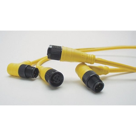 BRAD HARRISON Cordset, 4 Pin, Receptacle, Female 804000A09M100