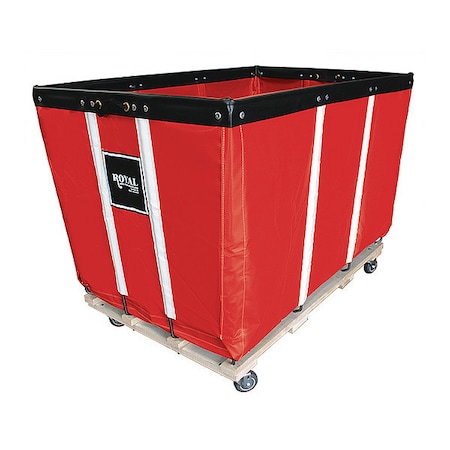 Royal Basket Trucks Heavy Duty Basket Truck, 24 Bu, Red Vinyl G24-RRW-HDA-4UNN