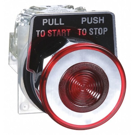 Schneider Electric Push Button Operator, 30 mm, SPDT, Red 9001KR9RH13