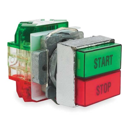 Square D Push Button Operator, Flush, Momentary / Momentary Action, Not Applicable Release, Non-Illuminated 9001KXRC136