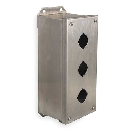 Schneider Electric Pushbutton Enclosure, 10.24 in. H, 304 SS 9001KYSS3