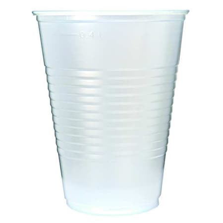 Zoro Select Disposable Cold Cup 16 oz. Translucent, Plastic, Pk1000 RK16