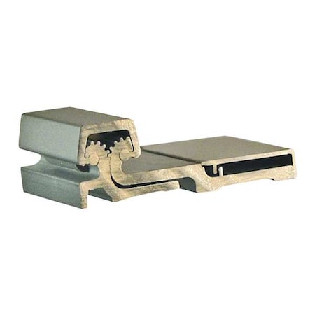 Pemko Piano Hinge, Bronze, Full Surface Mounting, 1 1/4 in Leaf W x 15/16 in Leaf H, Clear Anodized CFS83