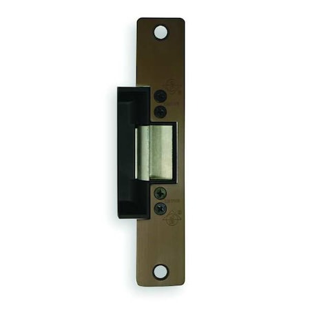 Adams Rite Electric Door Strike, Steel, Dark Bronze, For Use With: Cylindrical Locksets with Deadlatches 7130-540-313-00
