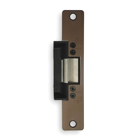 Adams Rite Electric Door Strike, Steel, Dark Bronze, For Use With: Cylindrical Locksets with Deadlatches 7130-510-313-00