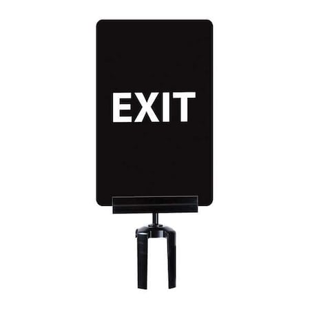 Tensabarrier Acrylic Sign for Tensabarrier Post SIGN-0711-250-33-V-S03 BRKT-HDSC-33