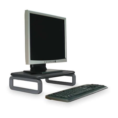 Kensington Plastic Monitor Stand, 80 lb. Capacity, Black/Gray K60089