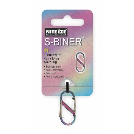 Nite Ize Double Carabiner, 1-9/16 In., Spectrum SB1-03-07