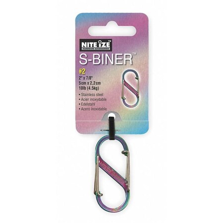 Nite Ize Double Gated Carabiner, 2 In., Spectrum SB2-03-07