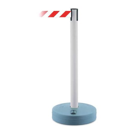 Tensabarrier Barrier Post with Belt, 7 1/2 ft Length, 38 in Post Height, No Legend 885-32-STD-NO-D3X-C