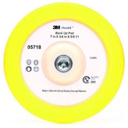 3M Hook-and-Loop Disc backup Pad, 7D 05718