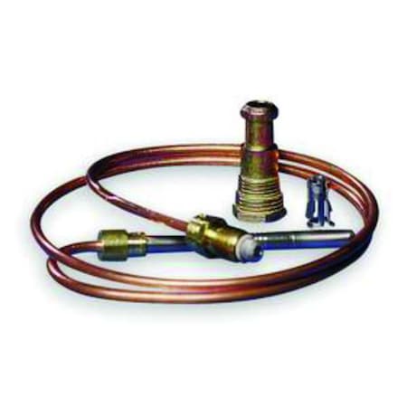 White-Rodgers Replacement Thermocouple, LP/NG, 18 to 30 mV, 36 in L., Standard Coaxial, Universal Adapter Fitting H06E036S1