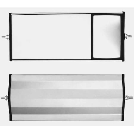 Velvac Aluminum Split Glass Mirror 705107