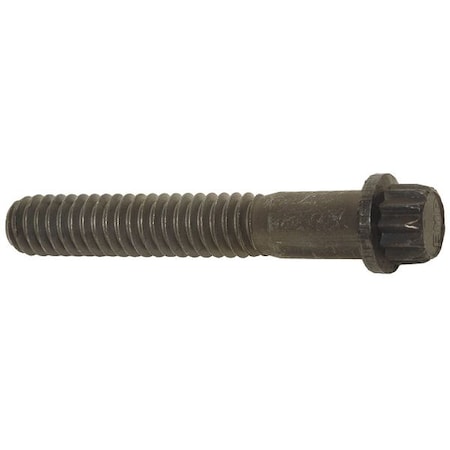 Zoro Select Grade 9, 1/2"-20 Flange Bolt, Plain Alloy Steel, 1-1/2 in L, 5 PK 2FB55