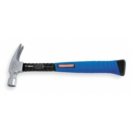 Westward Framing Hammer, 22 Oz, Fiberglass, Milled 2FGL9