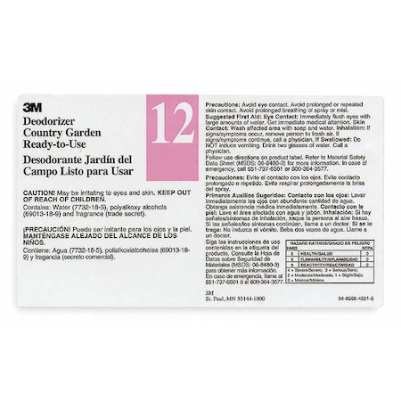 Tolco Secondary Label, Black, Pink/White, PK12 340412