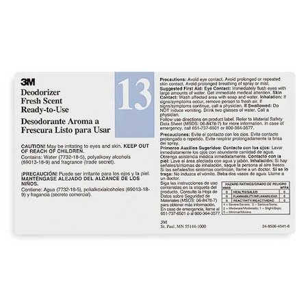 Tolco Secondary Label, Black, Blue/White, PK12 340413