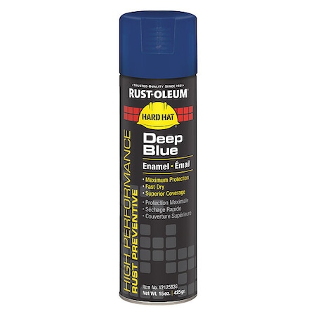 Rust-Oleum Rust Preventative Spray Paint, Deep Blue, Gloss, 15 oz. V2125838