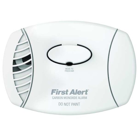 First Alert Carbon Monoxide Alarm, 85 dB at 10 ft, 9V, Electrochemical Battery Backup: No CO400B