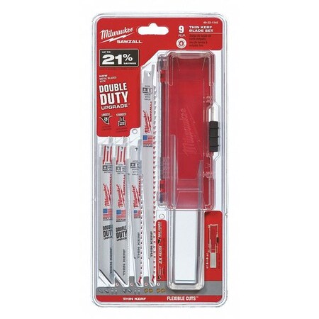 Milwaukee Tool 6" L x General Purpose Cutting Reciprocating Saw Blade Set 49-22-1145