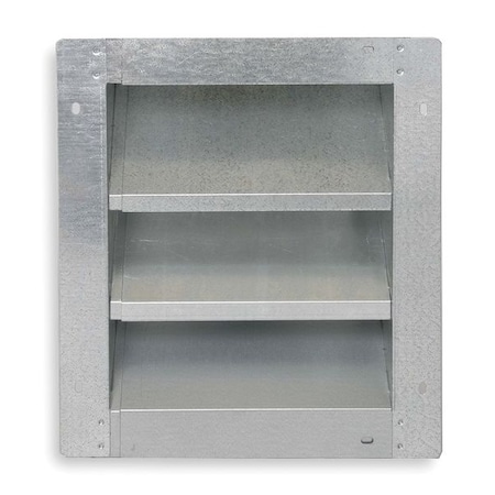 Dayton Louver, Adj w/ 28 to 46 In, Galv Steel 2FTV2