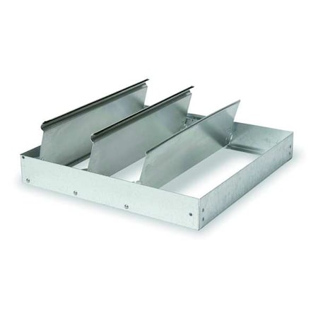 Dayton Backdraft Damper For 16 in Fan, Single Panel, 4-1/2 in L x 15-3/4 in W x 15-3/4 in H, Aluminum 3HHL5