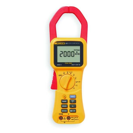 Fluke Digital Clamp Meter, Backlit, 1,400 A, 2.9 in (74 mm) Jaw Capacity, CAT IV 600V Safety Rating FLUKE-355