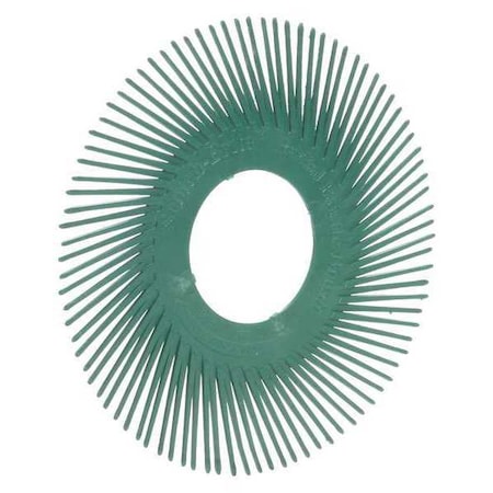 Scotch-Brite Radial Bristle Brush, T-A, 6x1/2, 50G, PK80 61500151677