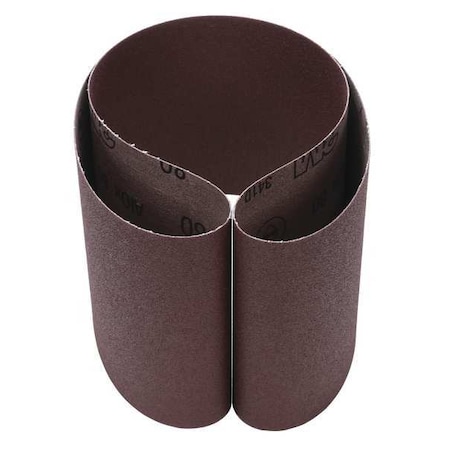 3M Sanding Belt, 6 in W, 60 in L, Coated, Aluminum Oxide, 80 Grit, Not Applicable, 341D, Brown 7000118800
