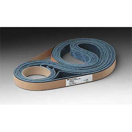 Scotch-Brite Sanding Belt, 2 in W, 132 in L, Non-Woven, Aluminum Oxide, Not Applicable Grit, Medium, SC-BL 7000120729