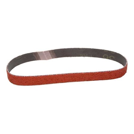 3M Sanding Belt, 3/4 in W, 18 in L, Coated, Ceramic, 36 Grit, Not Applicable, 777F, Orange 60410003648