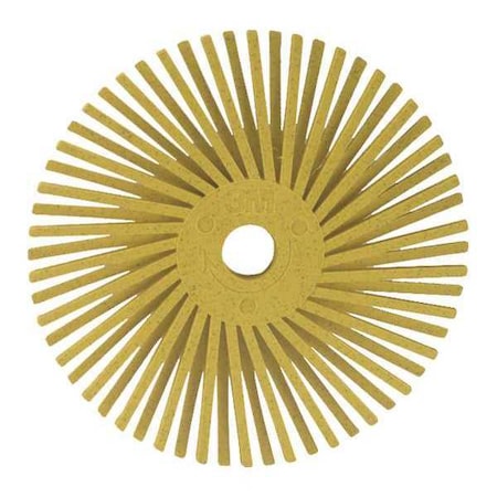 Scotch-Brite Radial Bristle Disc, TA, 3 In Dia, 80G, PK40 61500139375