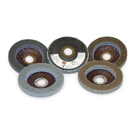 Scotch-Brite Non-Woven Depressed Center Disc, 4 1/2 in Dia, 7/8 in W, 7/8 in Arbor Hole 61500152378
