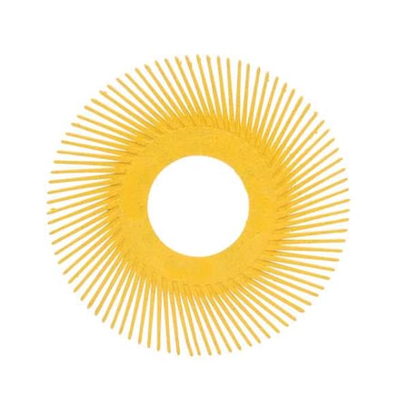 Scotch-Brite Radial Bristle Brush, T-A, 6x1/2, 80G, PK80 61500151685