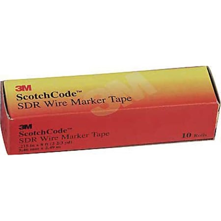 3M Wire Markr Refill, Printed, Slf-Adhes, PK50, SDR-G SDR-G