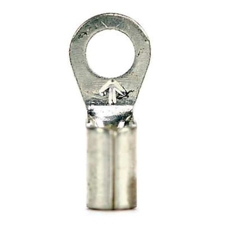 3M Ring Terminal, 3/8 in Stud Size, 4 AWG, 600 V, Bare Insulated, Bare, Crimp Termination Only, 200 PK MU4-38RHTK