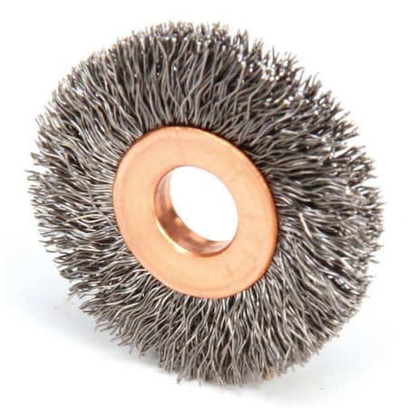 WEILER Crimped Wire Wheel Wire Brush, Arbor, 1-1/2" 96306