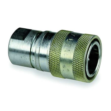 Safeway Hydraulics Hydraulic Quick Connect Hose Coupling, Steel Body, Push-to-Connect Lock, 1"-11-1/2 Thread Size S25-8P