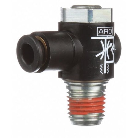 Aro Cylder Port Flow Control, 1/4, MNPT xTube 119309-250