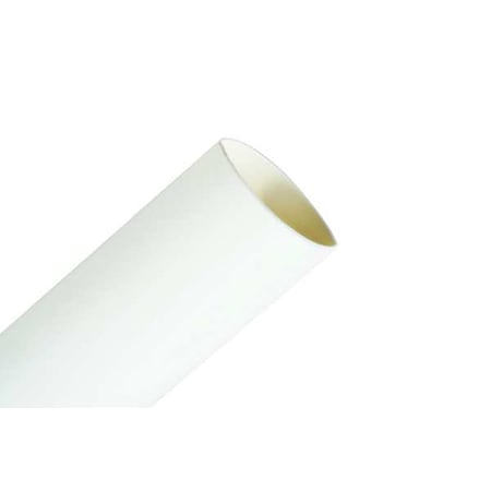 3M Heat Shrink Tube, Thin Wall, 2:1 I.D. Shrink Ratio, 0.5 in I.D. Before Shrinking, White, 4 ft FP-301-1/2-White-4'-Bulk