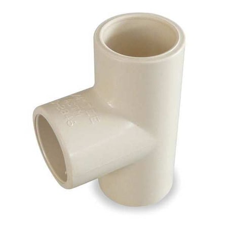 Zoro Select CPVC Tee, Schedule SDR-11, 1/2" Pipe Size, CTS Hub 2GKE3