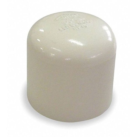 Zoro Select CPVC Cap, CTS, Schedule SDR-11, 2" Pipe Size, CTS Hub 2GKF6