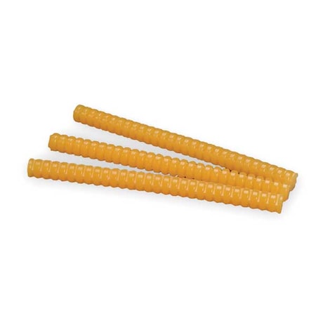3M Hot Melt Adhesive, Tan, 5/8 in Dia, 8 in L, 45 sec Begins to Harden, 154 PK 3747
