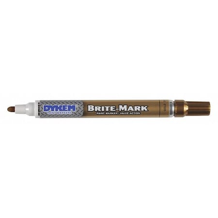 Dykem Paint Marker, Medium Tip, Gold Color Family, Paint 84051