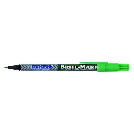 Dykem Paint Marker, Fine Tip, Green Color Family, Paint 41004
